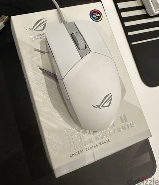 Asus Rog Strix Impact 2 White Gaming Mouse 1