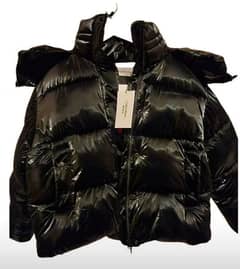 Calvin Klein black puffer jacket for sale.