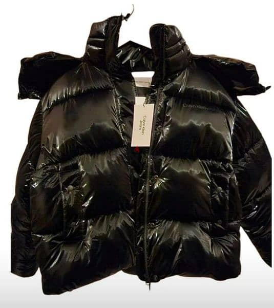 Calvin Klein black puffer jacket for sale. 0