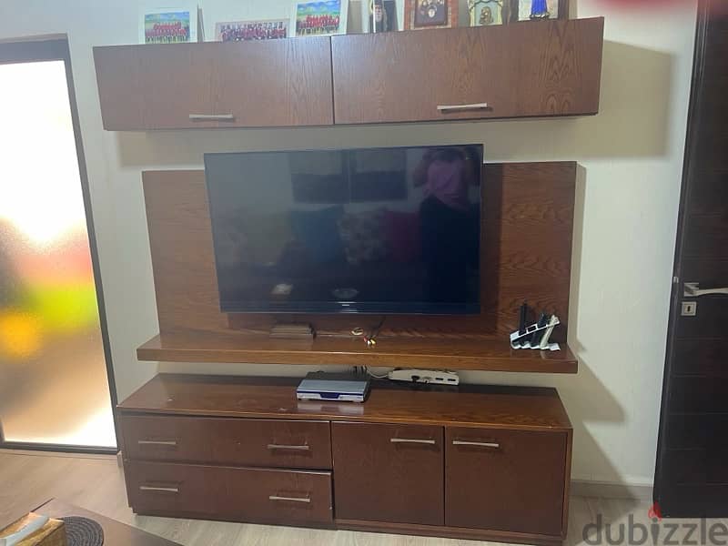 living room + table + tv unit 1