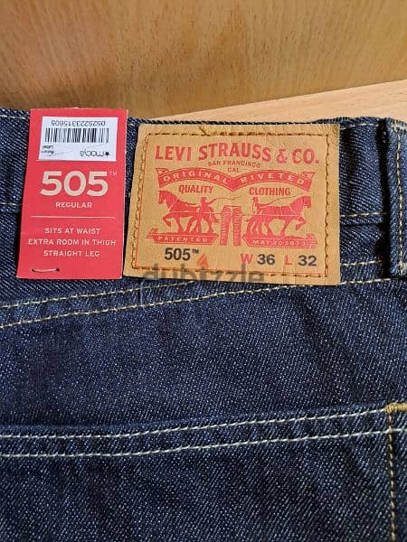 Jeans Levis 505, new, never worn, 36×32 4