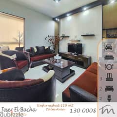 Jisr El Bacha | Decorated 2 Bedrooms Apt | Calm Area | 3 Balconies