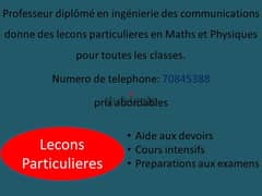 Lecons particulieres en math et physique 0