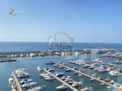 Waterfront City Dbaye/ Marvelous View Apartment with Roof for Rent