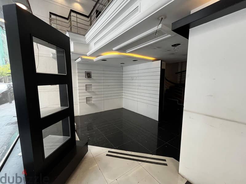 300m² Two-Floor Showroom with Storage Room for Rent in Hamra 4