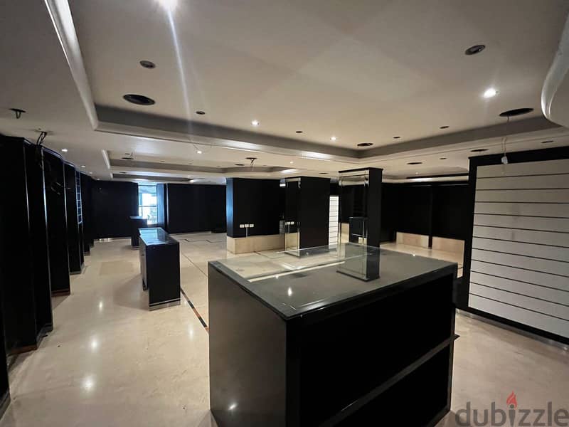 300m² Two-Floor Showroom with Storage Room for Rent in Hamra 8