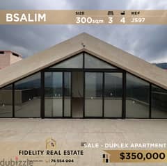 Duplex for sale in Bsalim JS97 دوبلكس  للبيع في بصاليم 0