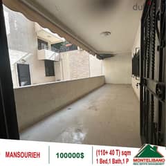 100000$!! ِApartment for sale located in Mansourieh