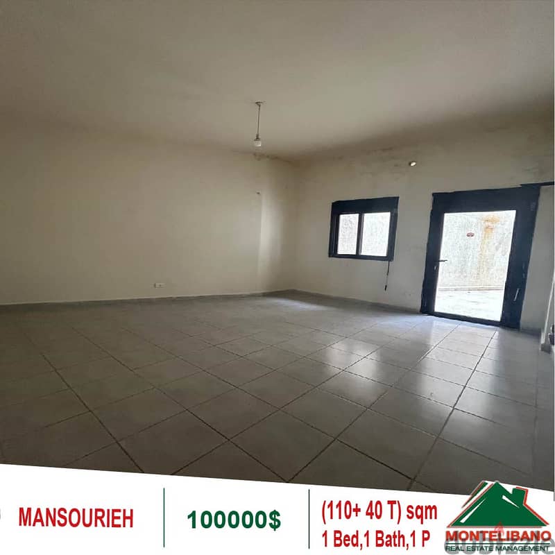 100000$!! ِApartment for sale located in Mansourieh 2