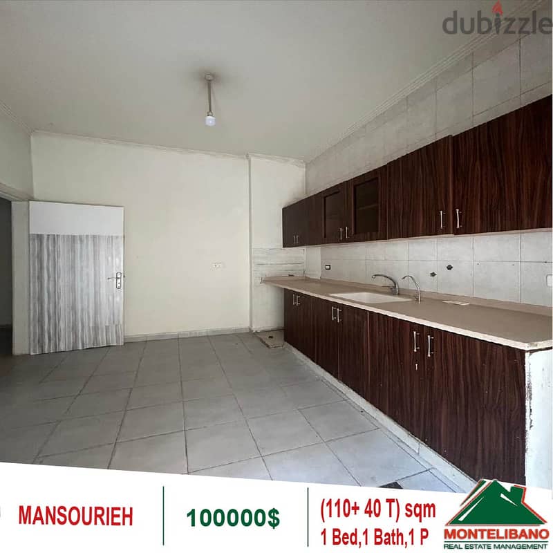 100000$!! ِApartment for sale located in Mansourieh 3