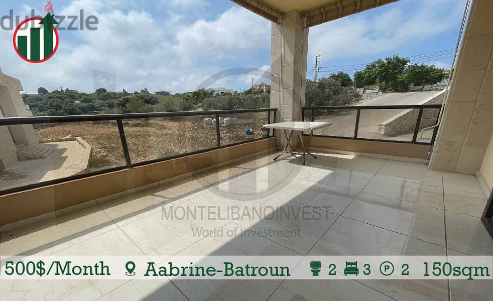 Fully Furnished Apartment for Rent in Aabrine-Batroun!!!! 0