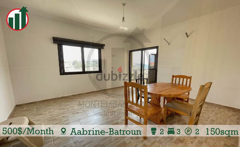 Fully Furnished Apartment for Rent in Aabrine-Batroun!!!! 4