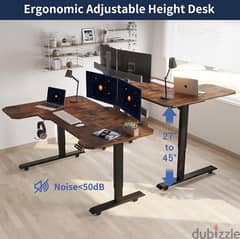 L shape Adjustable Standing Desk طاولة مكتب 0