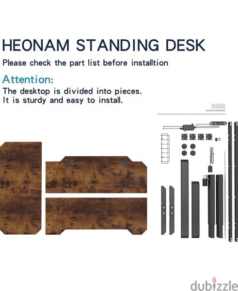 L shape Adjustable Standing Desk طاولة مكتب 6