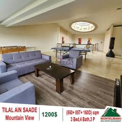 1200$!! Mountain View Villa for rent located in Tilal Ain Saadeh