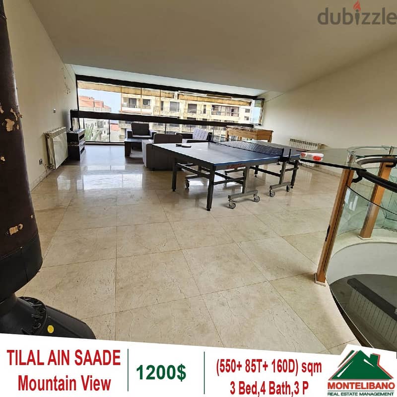 1200$!! Mountain View Villa for rent located in Tilal Ain Saadeh 2