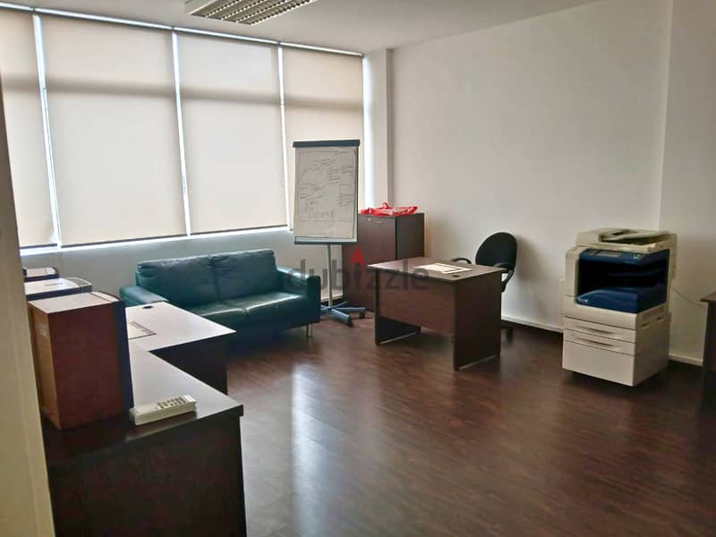 L16011-Fully Furnished Office For Rent in Hazmieh 1