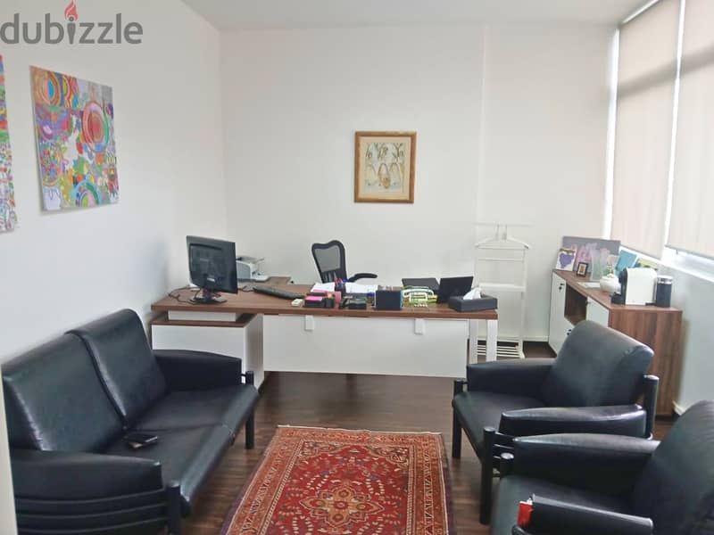 L16011-Fully Furnished Office For Rent in Hazmieh 2