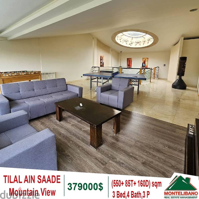 379000$!!! Mountain View Villa for sale located in Tilal Ain Saade 3