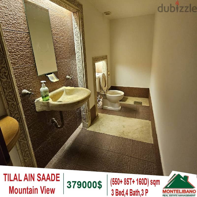 379000$!!! Mountain View Villa for sale located in Tilal Ain Saade 6