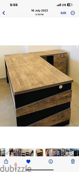 مكتب شبه جديد office desk 2