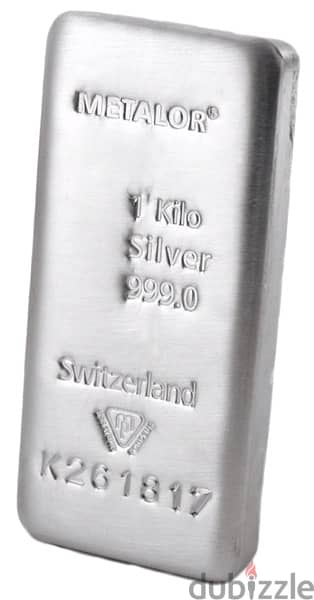 1kg Metalor silver bar bullion 0