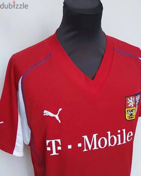 Original "Czech Republic" Red Puma 2003/04 Home Jersey Size Men's XL 2