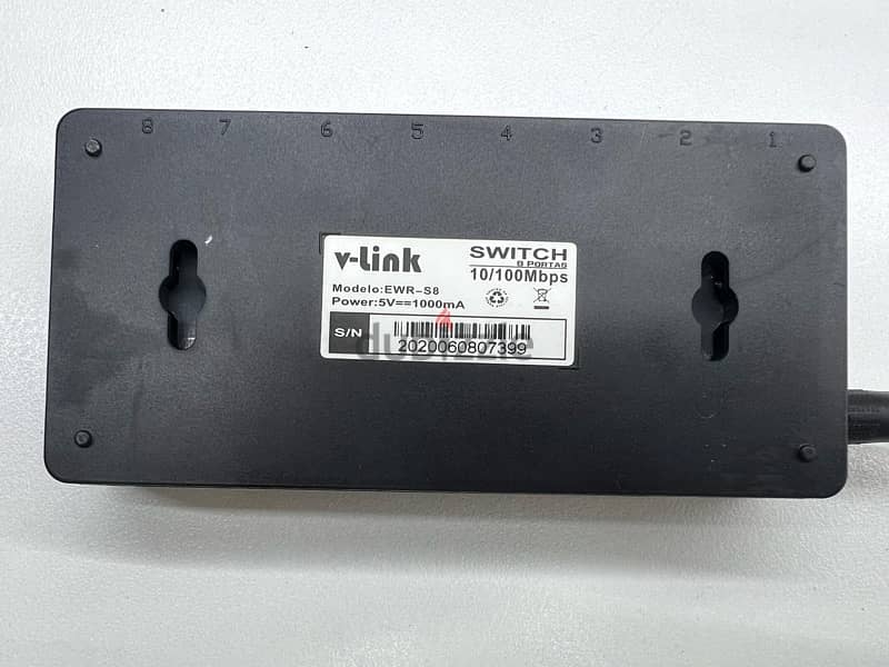 V-link network Switch 8 ports 10/100 Mbps 1