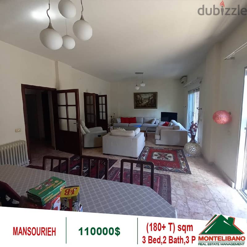 110000$!! Apartment for sale located in Mansourieh 0