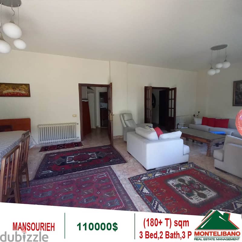 110000$!! Apartment for sale located in Mansourieh 2