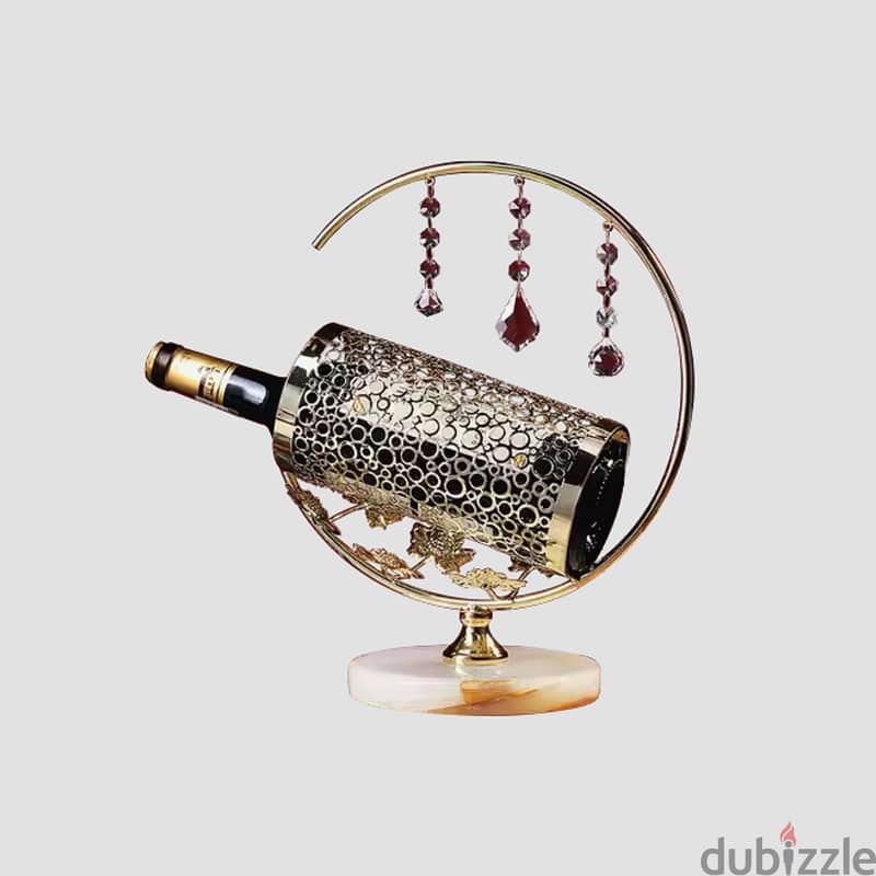 Diamond Wine Rack, High-End Gold-Crusted Bottle Holder 5