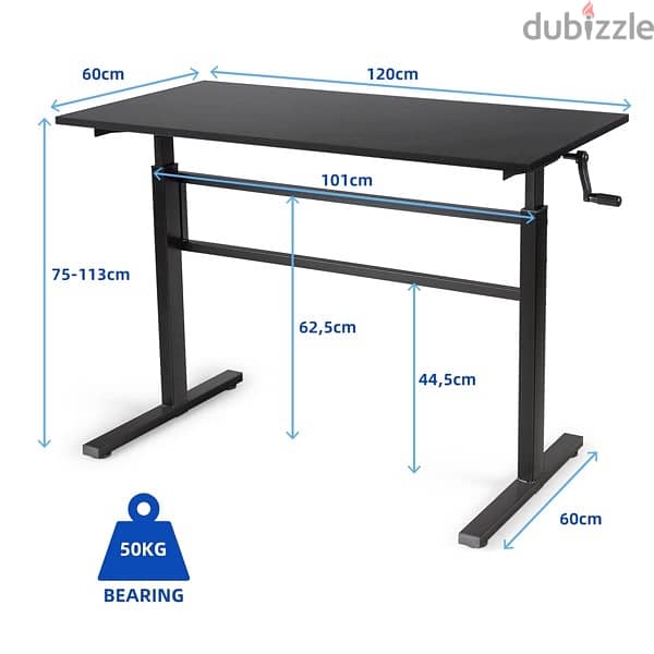 Adjustable Standing Desk طاولة مكتب 7