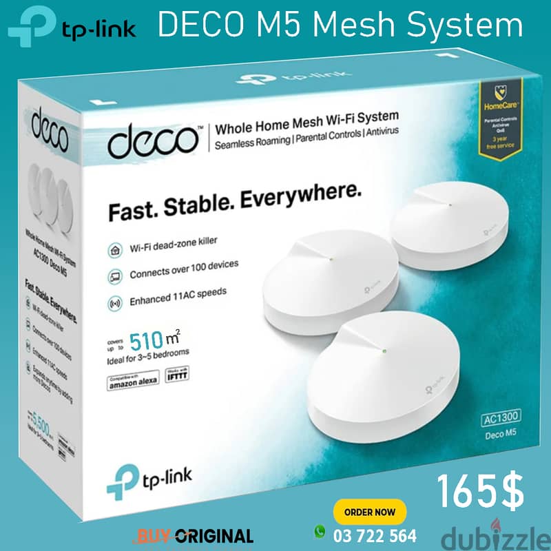 DECO HOME WiFi Mesh System 3 Packs 1