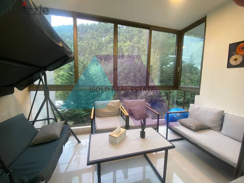 Furnished 150m2 apartment+mountain view  for sale in Jouret El Ballout 1