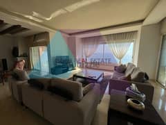 Furnished 265 m2 apartment with Panoramic sea view for rent in Tabarja