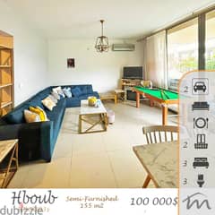 Hboub | Signature 155m² with Terrace | Building Age 5 | 2 Parking Lots