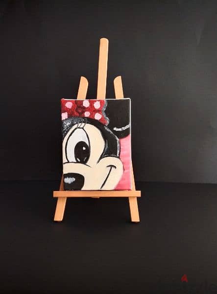 Minnie and Micky Mouse Oil Painting 0