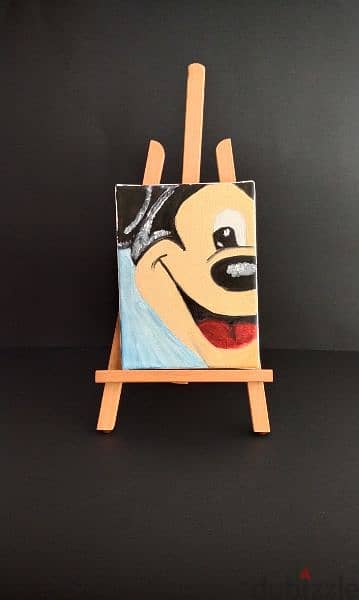 Minnie and Micky Mouse Oil Painting 1