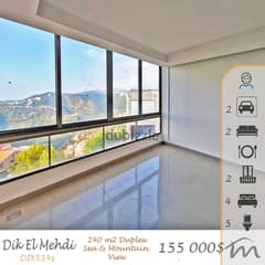 Dik El Mehdi | Brand New 240m² Duplex | Terrace | Open View | Catch 0