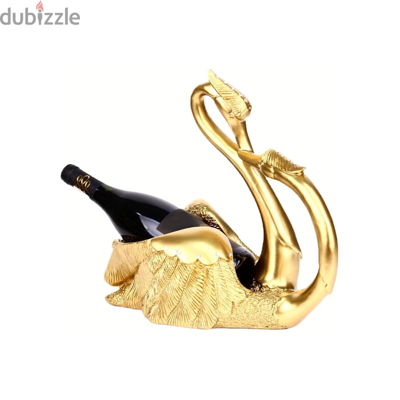 Love Swans Wine Rack – Romantic Bottle Holder for Couples 3