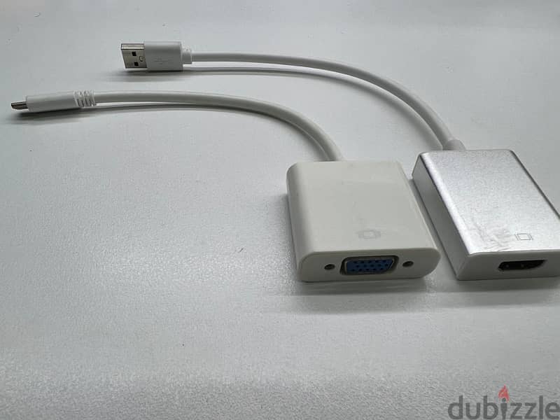 HDMI to USB and VGA to type C 1