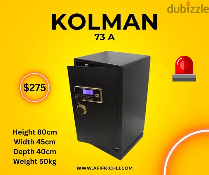 Kolman Safe Box all Sizes خزنات حديد جميع القياسات 8