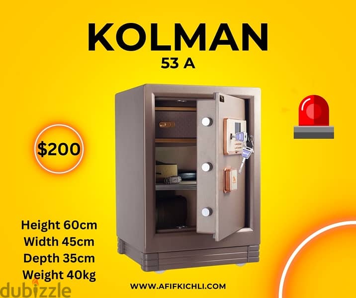 Kolman Safe Box all Sizes خزنات حديد جميع القياسات 11