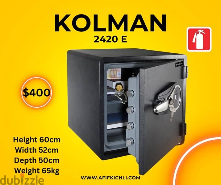 Kolman Safe Box all Sizes خزنات حديد جميع القياسات 12