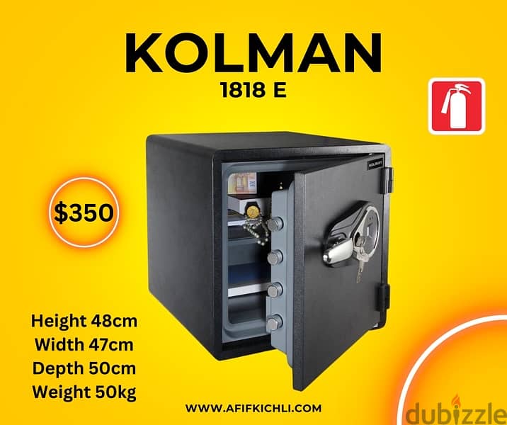 Kolman Safe Box all Sizes خزنات حديد جميع القياسات 15