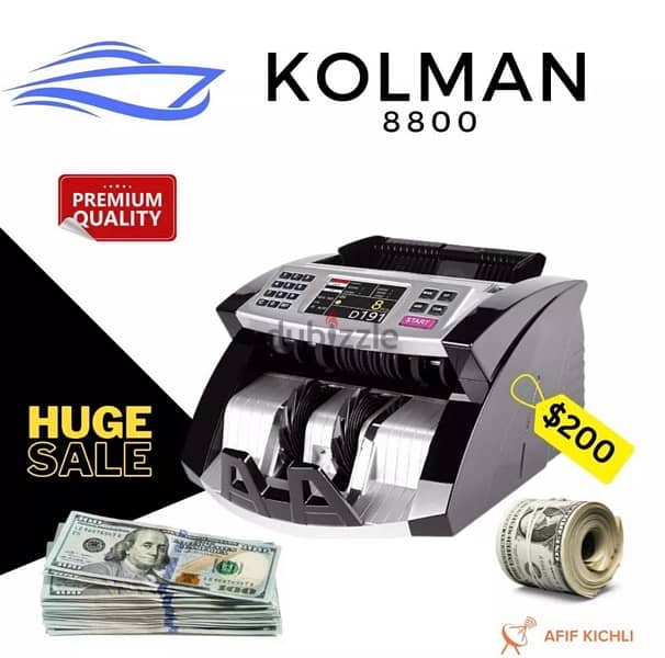 Kolman Pro Money Counters USD EURO LBP مكنات عد وفحص النقود 1