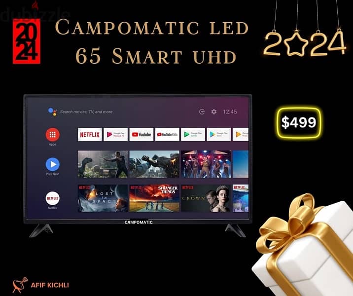 Samsung Campomatic LED 32-43-50-55-65-75 Smart 4K كفالة شركة 0