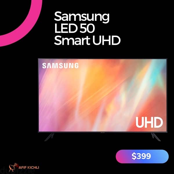 Samsung Campomatic LED 32-43-50-55-65-75 Smart 4K كفالة شركة 1