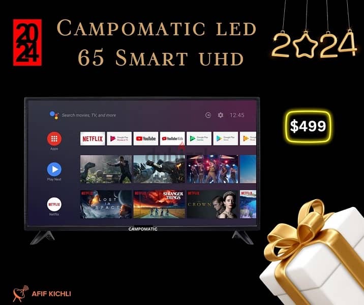 Samsung Campomatic LED 32-43-50-55-65-75 Smart 4K كفالة شركة 1