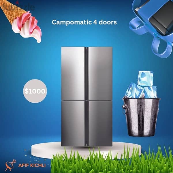 Campomatic Whirlpool Hyundai Inverter Fridge براد كفالة شركة 1